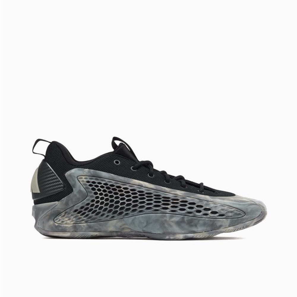 Adidas Men's Anthony Edwards Black & Camo Ascent Low Basketball Shoes Sz 7.5